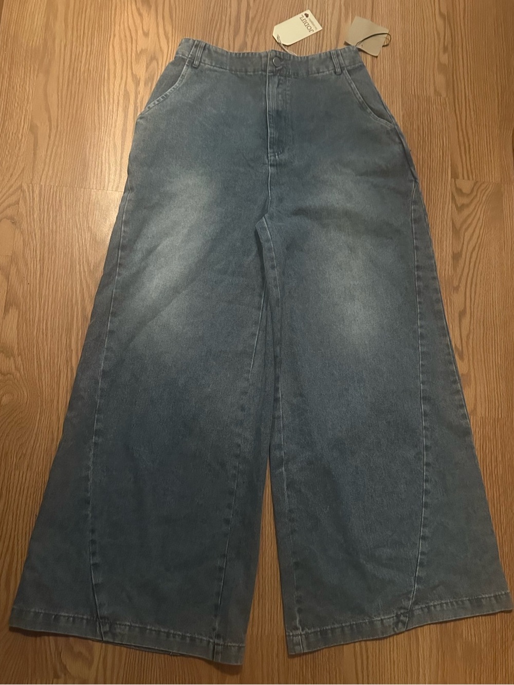 JODIFL Light Blue Wide Leg High-Rise Jeans